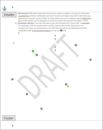Microsoft Support illustration of the header area