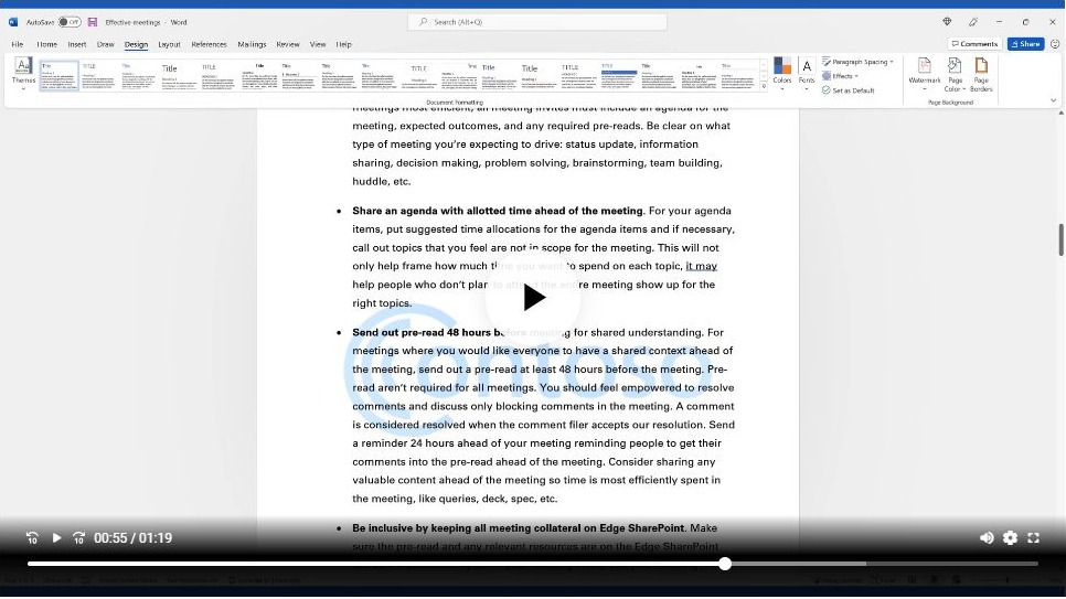 A picture watermark applied in Microsoft's video demonstration