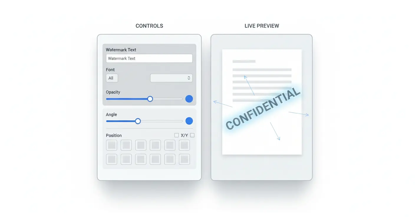 Real-Time Preview for Precise Watermark Placement